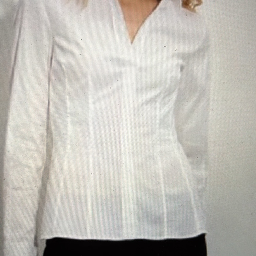Hugo Boss Bashina2 side zippers long sleeve blouse size 2